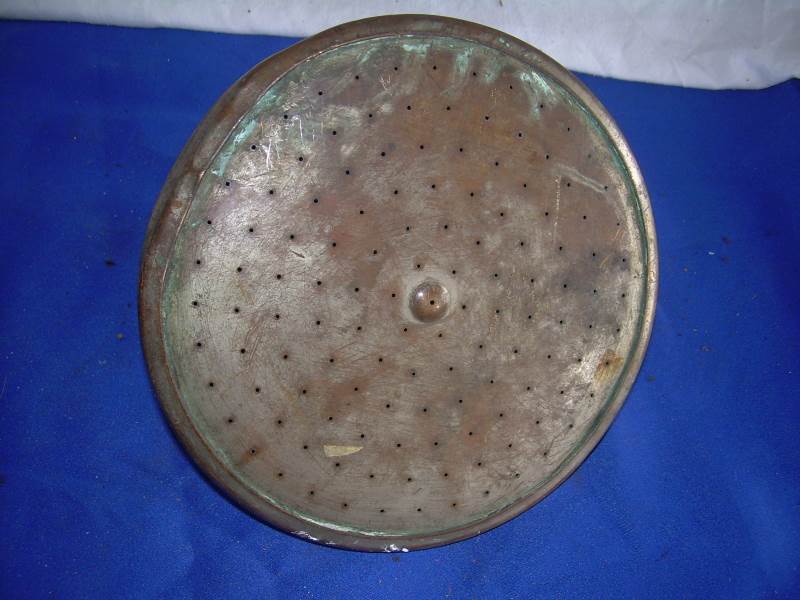 antique metal shower head