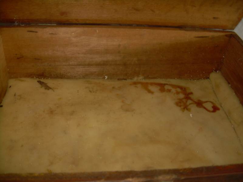 vintage wooden storage box