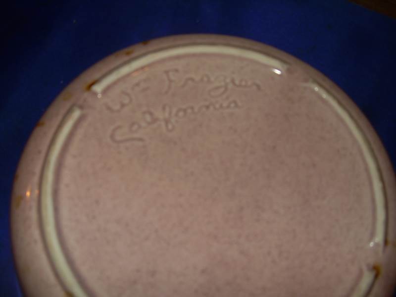 vintage bowl marked frazier california