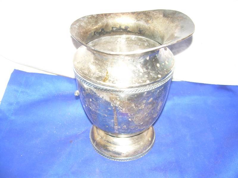 vintage silver pitcher