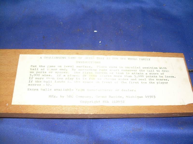 vintage wooden ball game