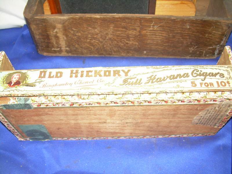 vintages boxes 1 old hickory cigar box