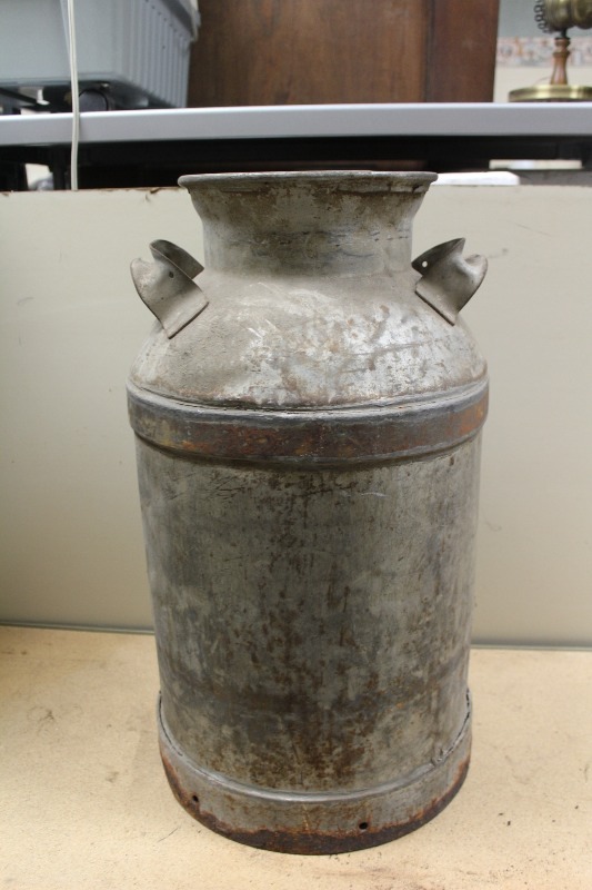 lot 27 image: Antique Cream Can