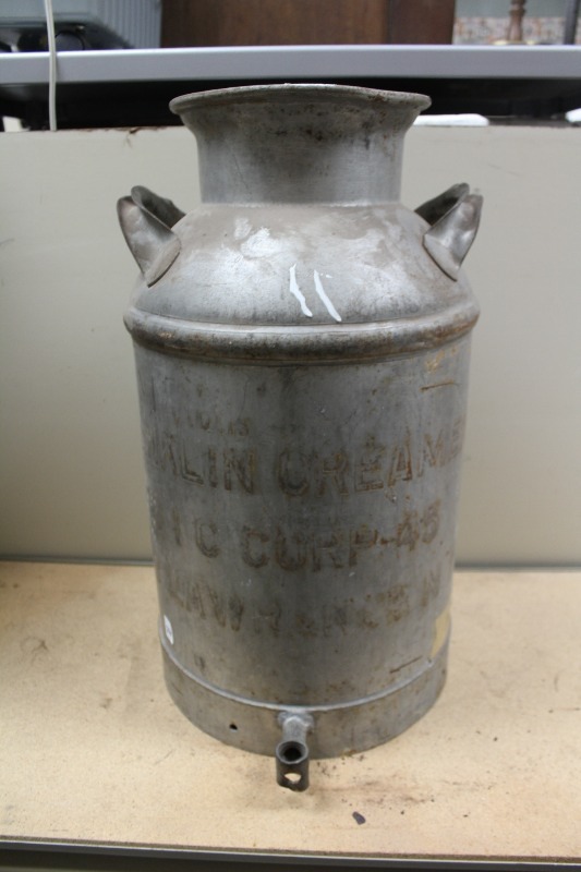lot 28 image: Antique Cream Can
