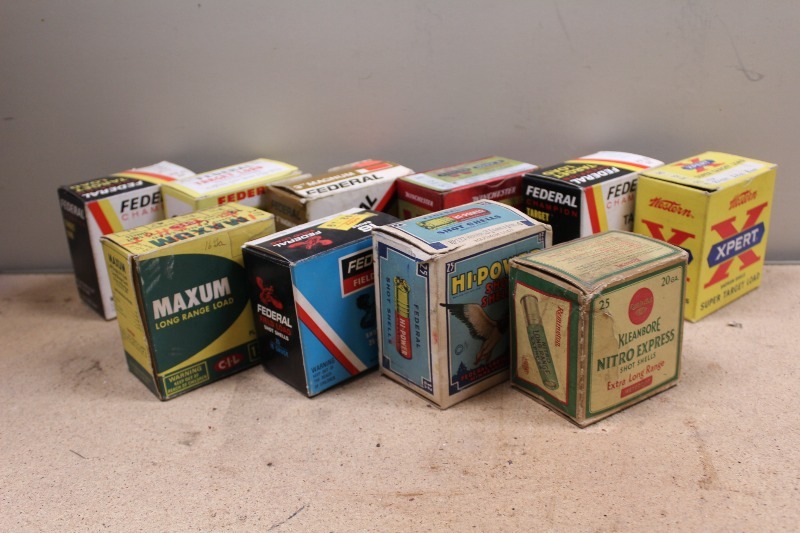 lot 55 image: Vintage Ammo Boxes