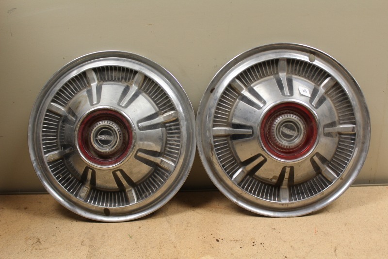 lot 81 image: Vintage Hubcaps
