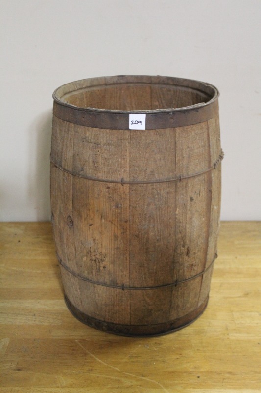 lot 209 image: Vintage Nail Keg