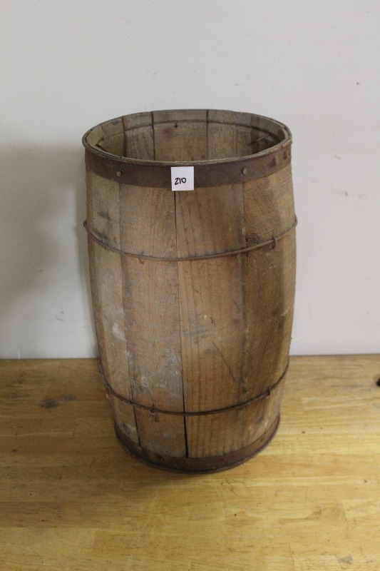 lot 210 image: Vintage Nail Keg