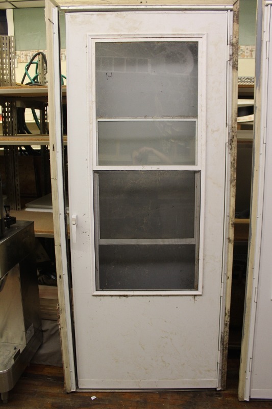lot 14 image: Steel Entry Door with Screen Door