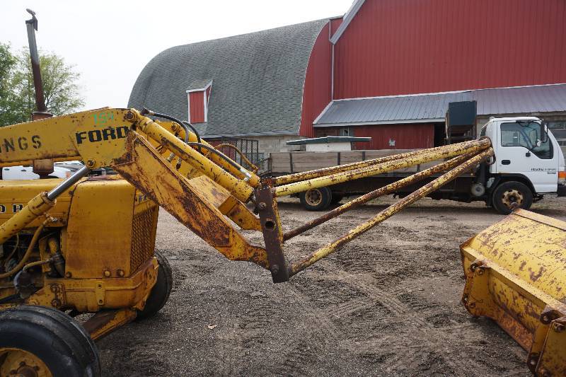 Ford 4500 Tractor Front End Loader Back Hoe With Boom Attachment Ford 4500 Tractor Loader Back