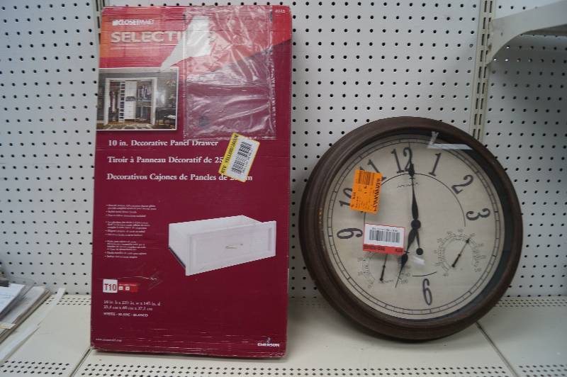 Panel Drawer & Clock