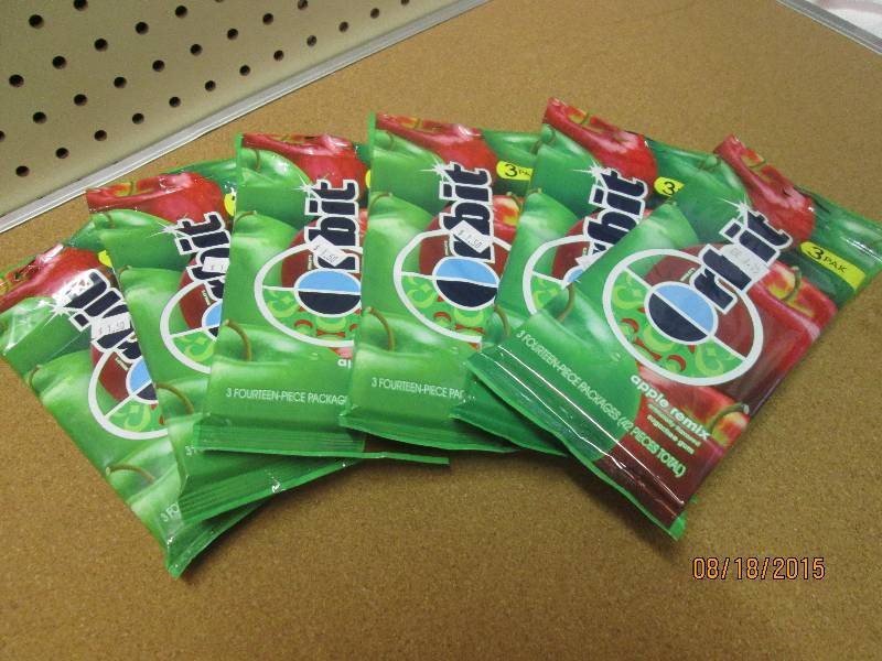 lot of 6 Orbit apple remix gum, 3 p...