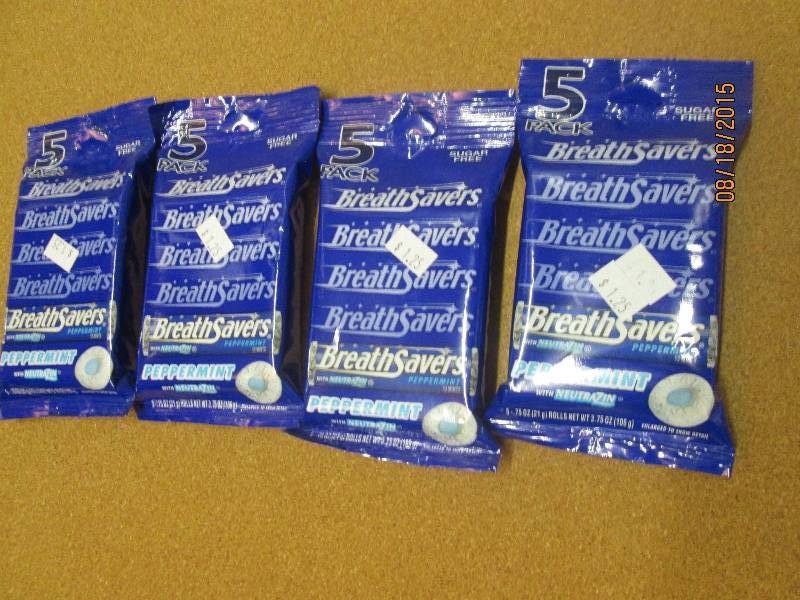 lot of 4 breath savers packs with 5...