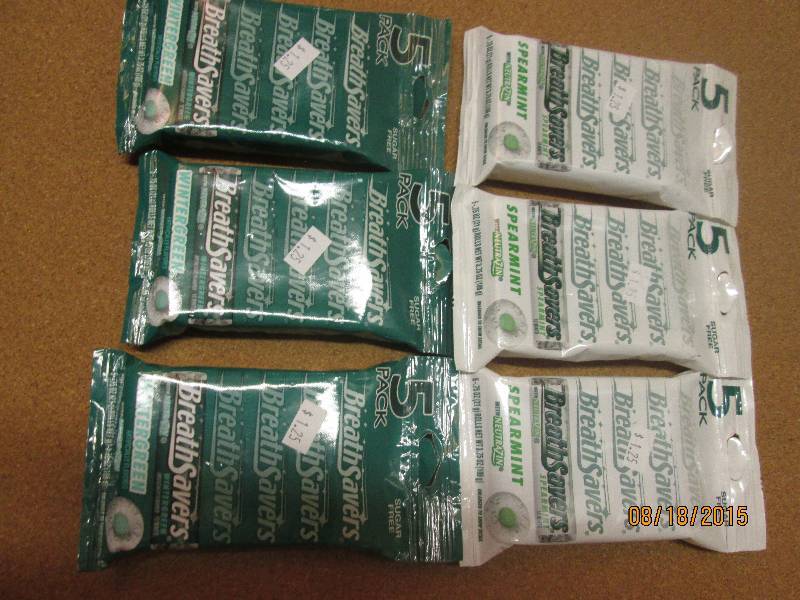 lot of 6 breath savers 5 rolls per ...