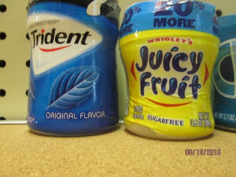 lot of Trident, juicy Fruit, orbit,...