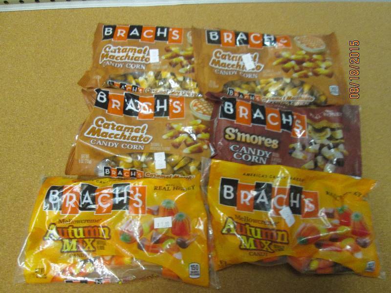 lot of 6 branchs candy corn, carame...