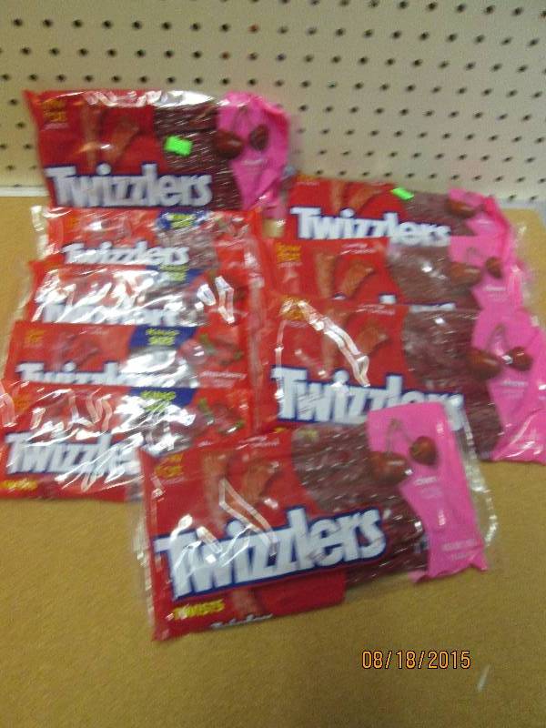 lot of 9 twizzlers licorice in cher...