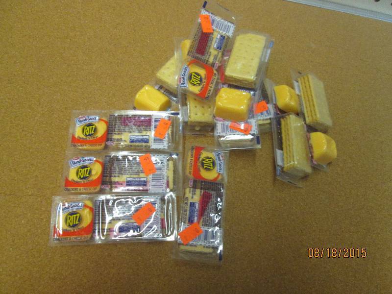 lot of 12 hand snacks Ritz crackers...
