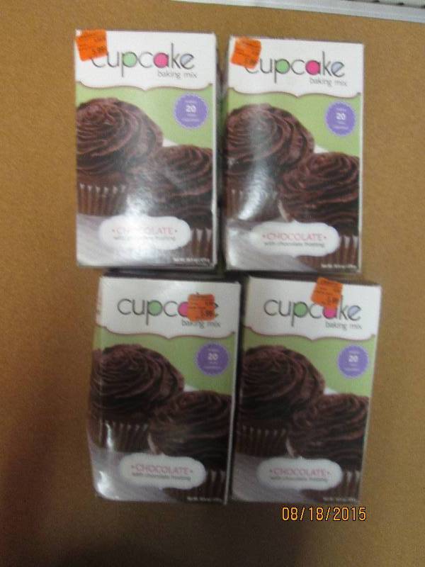 lot of 4 cupcake baking mix with fr...