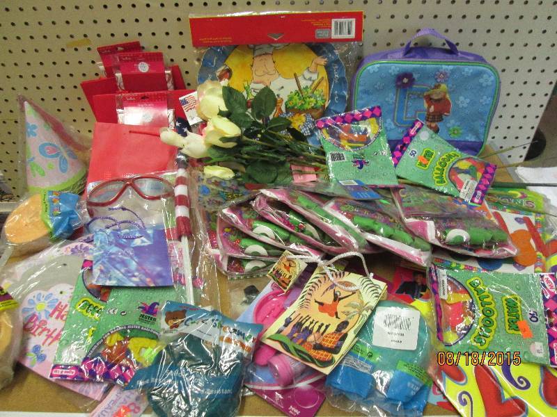 large mixed lot of party and decora...
