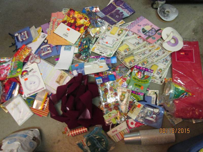 large mixed lot of party and decora...
