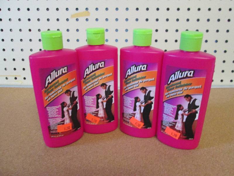 4 bottles of allura hardwood floor ...