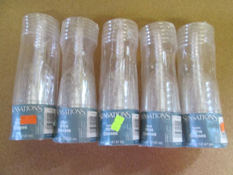 5 sets of plastic sensations wine g...
