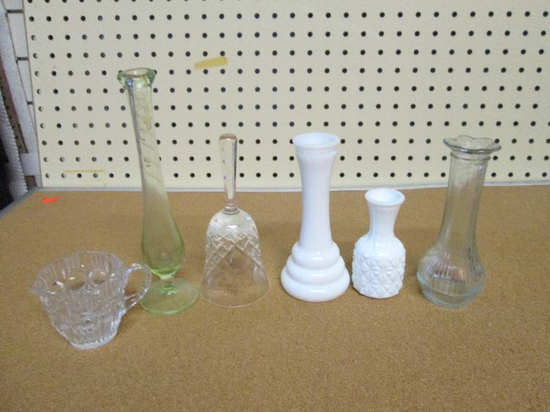 mixed lot of candle holders and fan...