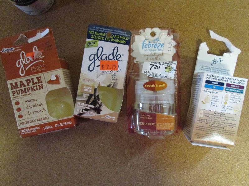 mixed lot of glade air freasheners ...