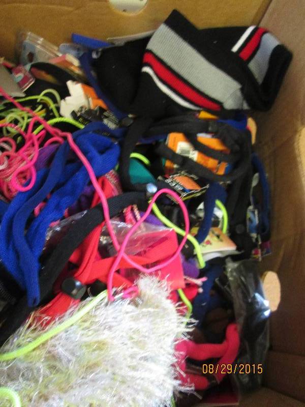 lot of scraves, shoes, eye wear ass...