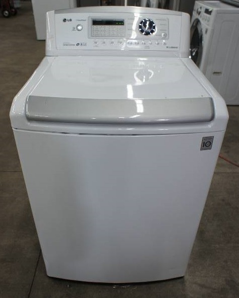 lot 12 image: LG Washer - Model # (WT4970CW)