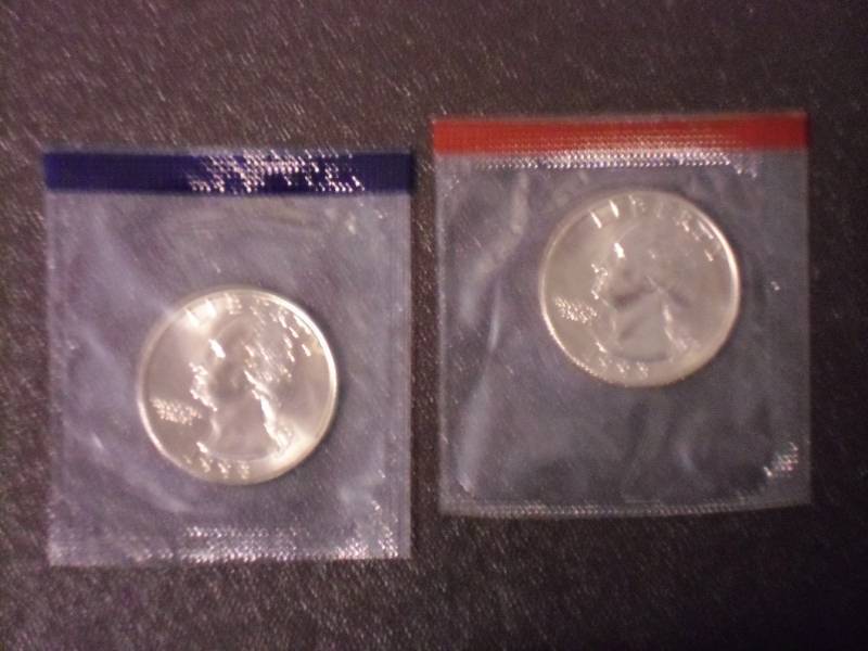 1993-P, 1993-D Uncirculated Washington Quarters