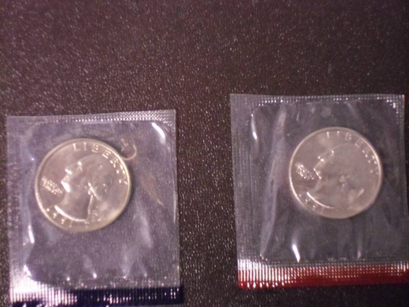 1991-P, 1991-D Uncirculated Washington Quarters