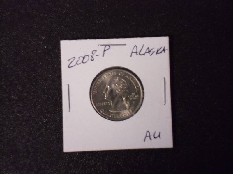 2008-P Alaska State Quarter AU