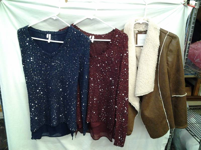 2-Sparkle Sweaters, 1-Jacket (Ladies)