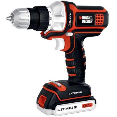 lot 15 image: Black & Decker 20-Volt MAX Lithium-Ion Matrix Cordless Drill