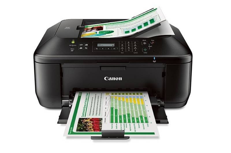 lot 21 image: Canon Pixma MX472 Color Multifunction Inkjet Printer - Black