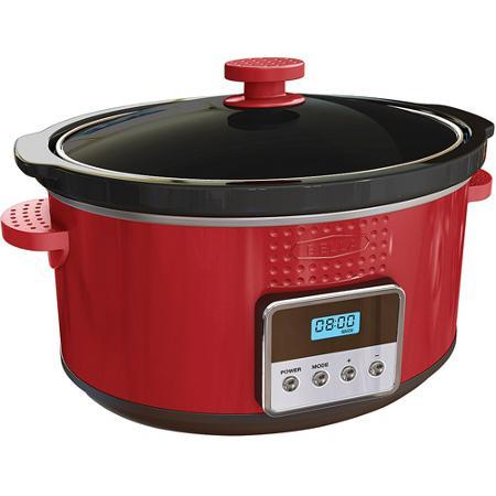 lot 13 image: Bella Linea Collection 5QT Programmable Slow Cooker - Red