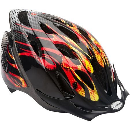 lot 28 image: Schwinn Thrasher Boys Bicycle Helmet - Orange Flames