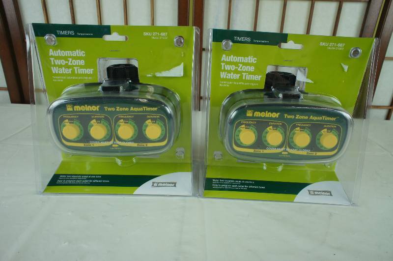 lot 92 image: Two Melnor Automatic 2-zone Water Timers