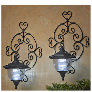 lot 85 image: Two Scroll Design Solar Lights