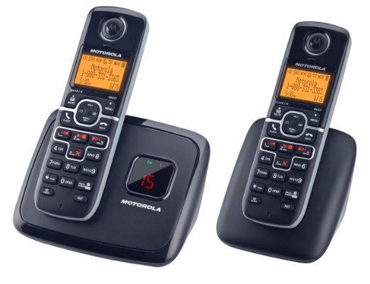 lot 78 image: Motorola DECT 6.0 Enhanced Cordless Phone w 2 Handsets & Digital Answering System