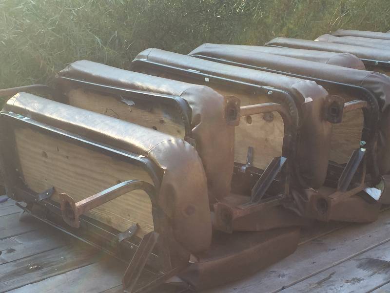 10 Bus Benches - Padded in Good Used Condition
