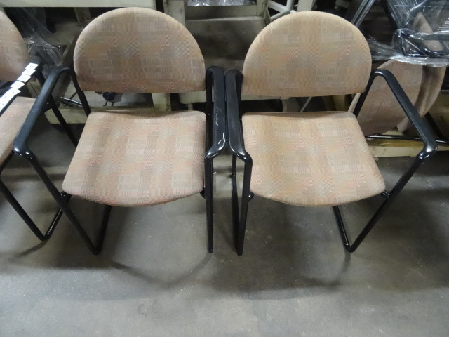 2 Matching Metal Framed Side Chairs