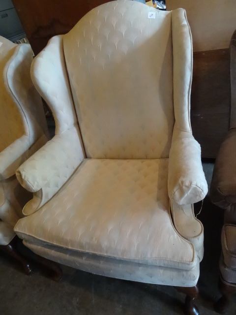 Vintage Winged Back Chair