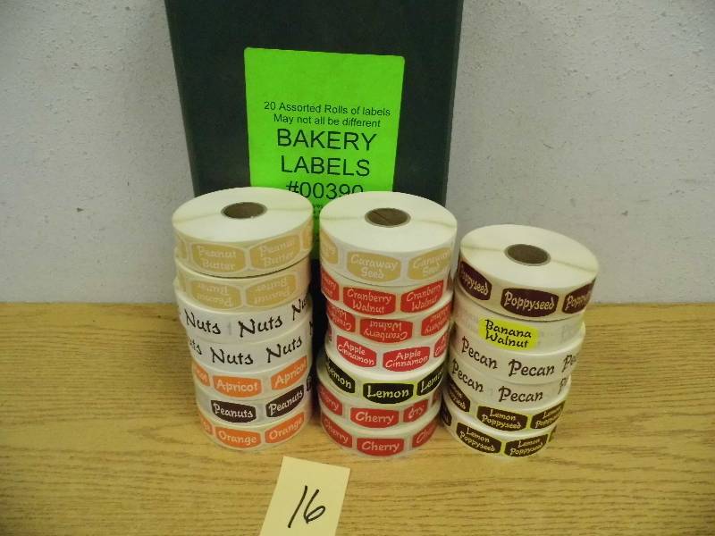 Case of New Bakery Labels