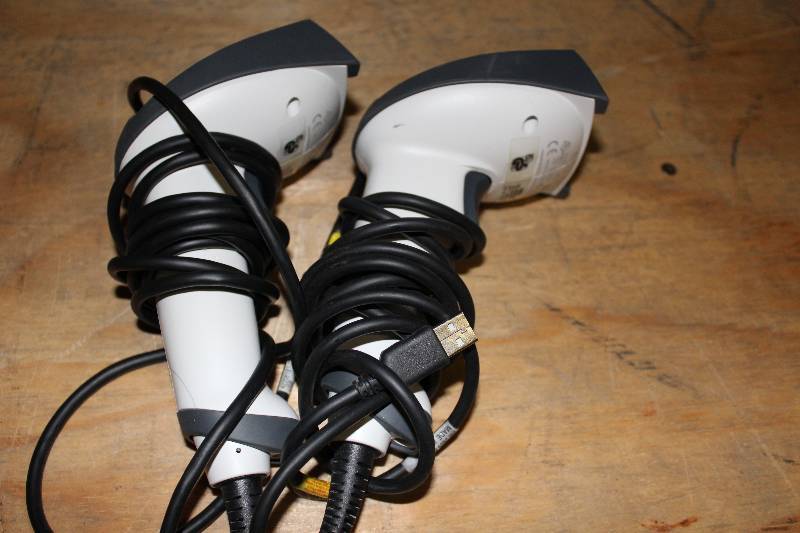 lot 19 image: Lot of (2) Honeywell Scanner Guns Model 4600G HDH051c 4.5v12v.