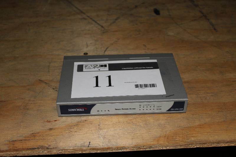 lot 11 image: Sonic Wall Secure Remote Access S5L-VPN 200 Security Appliance Model APL15-03F D-07241.