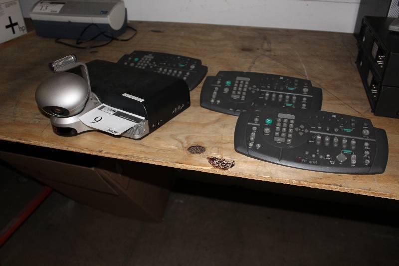 lot 9 image: Lot of (4) Including Picturetel Model IR Keypad - 1 (3) Picturetel Video Conference Camera.