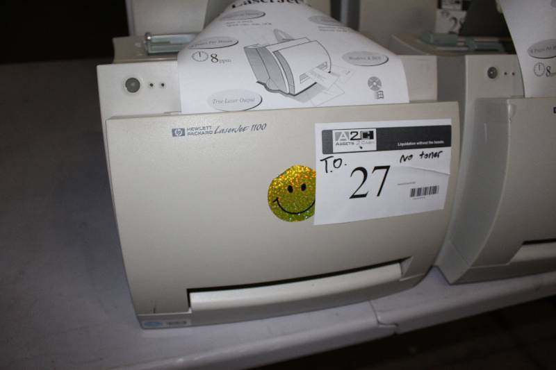 lot 27 image: HP Laserjet 1100 CopierScannerPrinter 8 Ppm Tested & Operational No Toner.